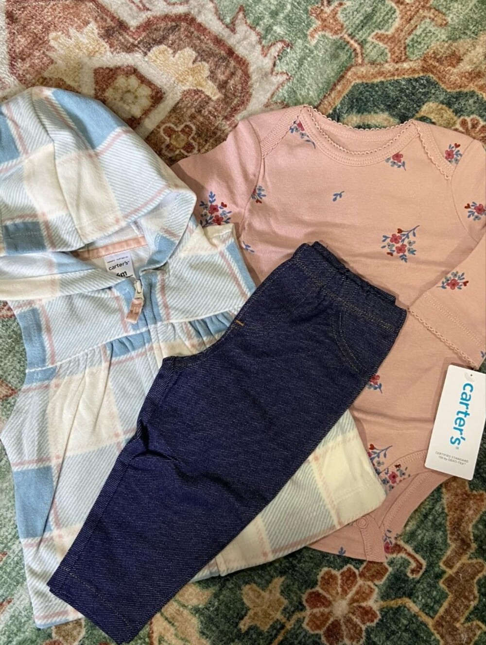 Carter's Girls Vest 3pc Set 3 to 24 months